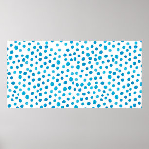 Póster Patrón de moda dibujado a mano con acuarela modern