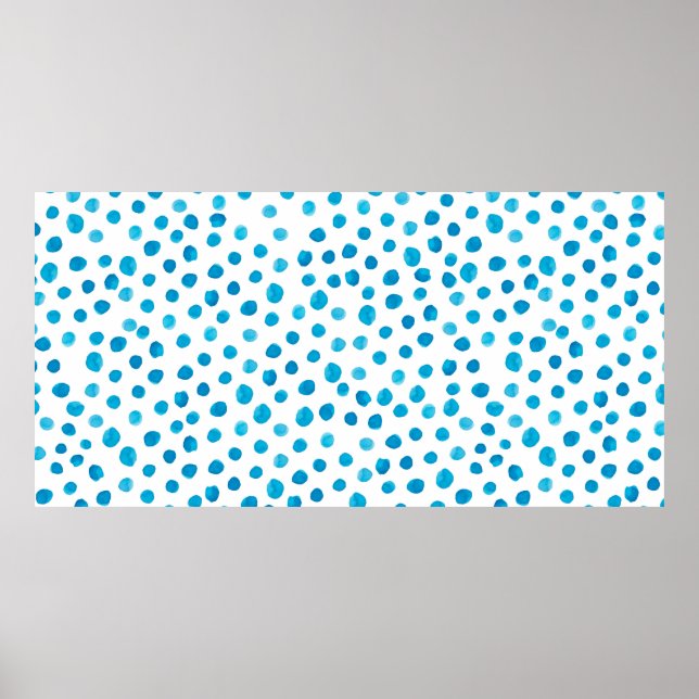 Póster Patrón de moda dibujado a mano con acuarela modern (Frente)