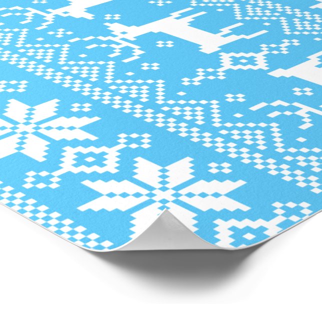 Póster Patrón de navidad 1 (Esquina)