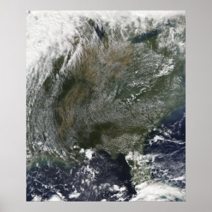 Póster Patrón de nubes de alta presión parecido a un moli