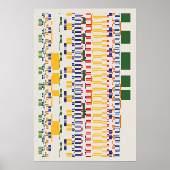 Póster Patrón de números de Ramanujan (Frente)