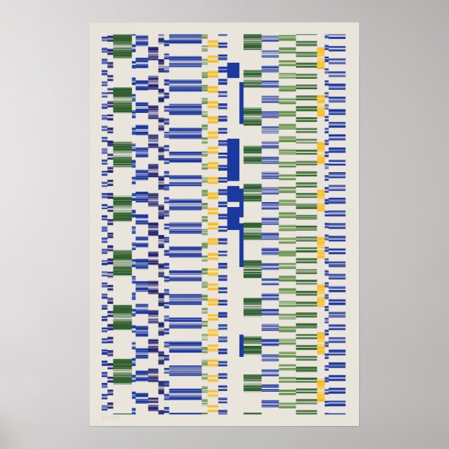 Póster Patrón de números de Ramanujan (Frente)