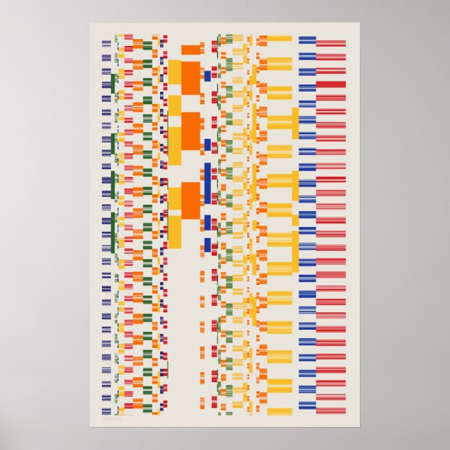 Póster Patrón de números de Ramanujan (Frente)