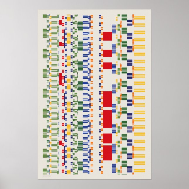 Póster Patrón de números de Ramanujan (Frente)