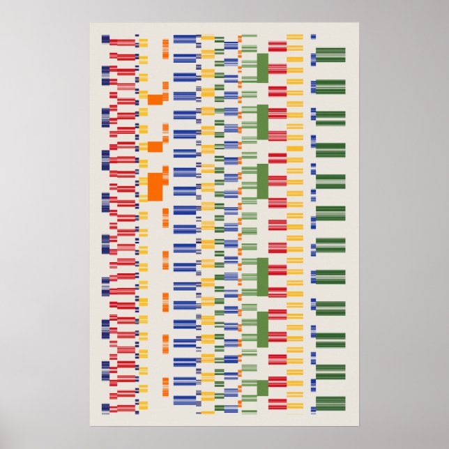 Póster Patrón de números de Ramanujan (Frente)