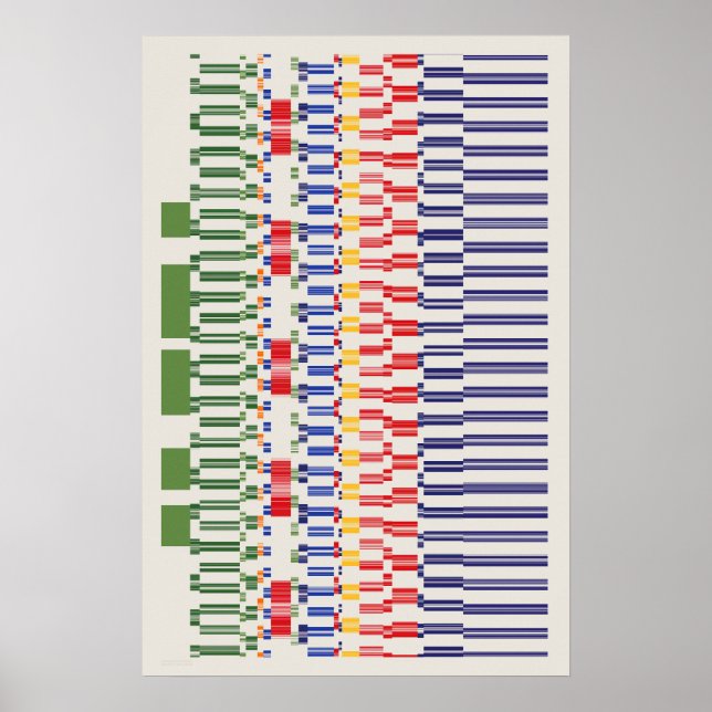 Póster Patrón de números de Ramanujan (Frente)
