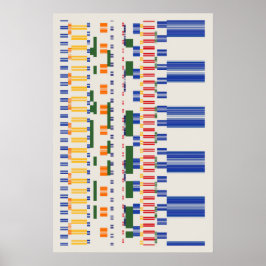 Póster Patrón de números de Ramanujan