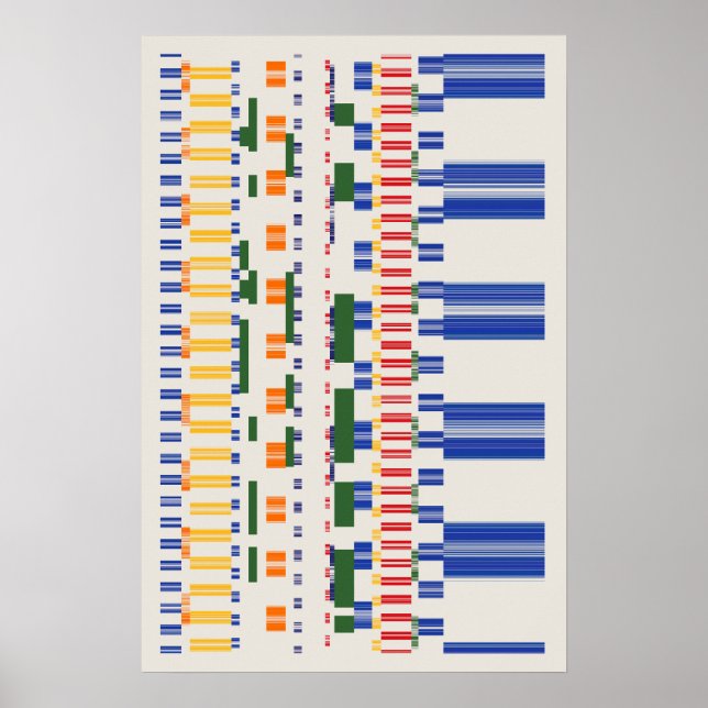 Póster Patrón de números de Ramanujan (Frente)