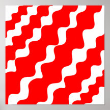 Patrón de ondas inclinadas rojas y blancas