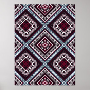 Póster Patrón de ornamentos