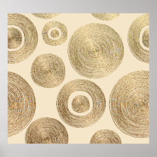Póster Patrón de oro: diseño lujoso abstracto brillante