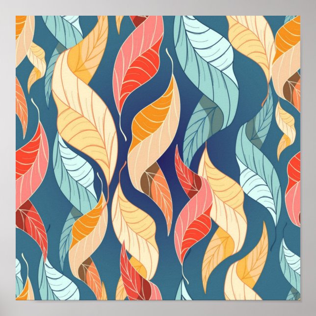 Póster Patrón de otoño (Frente)