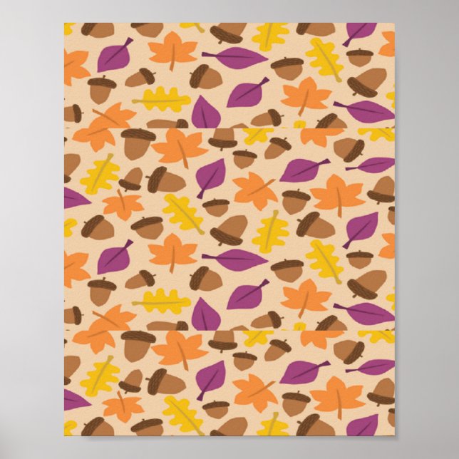 Póster Patrón de otoño (Frente)