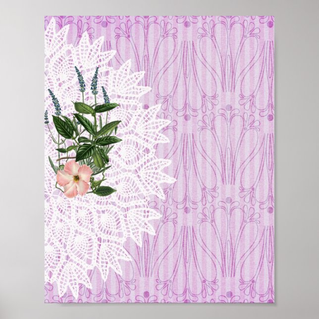 Póster Patrón de papel digital 4 (Frente)