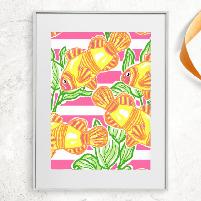 Póster Patrón de peces tropicales coloridos (Subido por el creador)