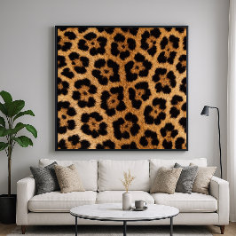 Póster Patrón de pelaje de animal jaguar