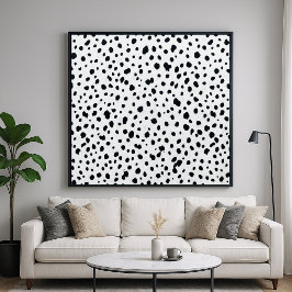 Póster Patrón de Pelo de Perro Dalmata