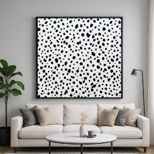 Póster Patrón de Pelo de Perro Dalmata