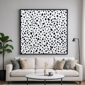 Póster Patrón de Pelo de Perro Dalmata