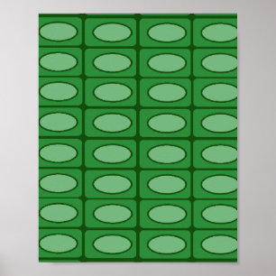 Póster Patrón de piel de lagarto verde