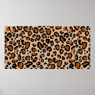 Póster Patrón de piel de leopardo