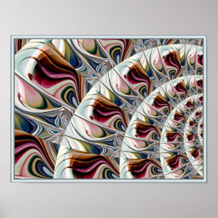 Póster Patrón De Pintado De Swirling
