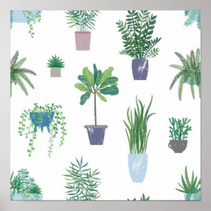 Póster Patrón de planta
