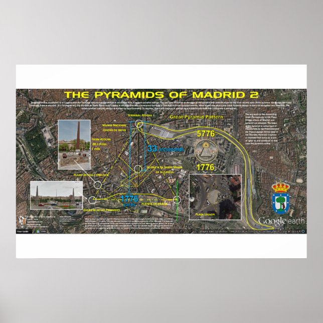 Póster Patrón de Pléyades de Madrid 4 (Frente)