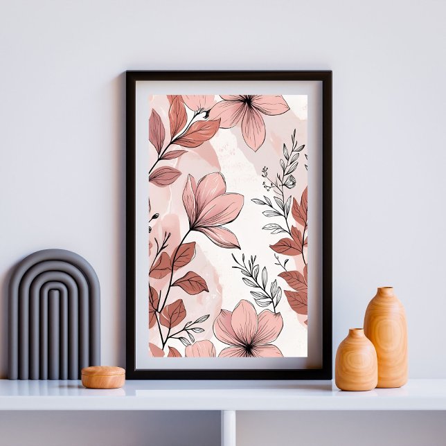 Póster Patrón de prado rosado (Subido por el creador)