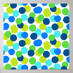 Póster Patrón de puntos polacos