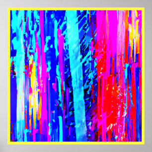 Póster Patrón de ráfaga de color