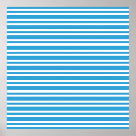 Póster Patrón de rayas blancas y azules