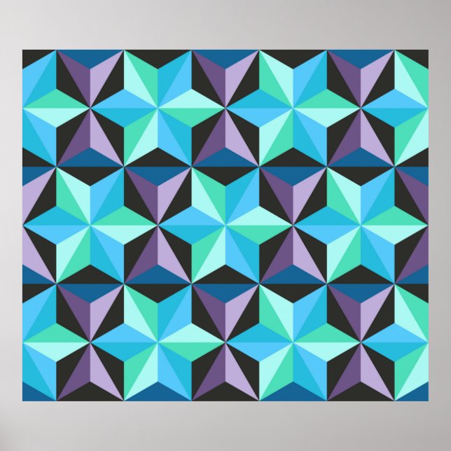 Póster Patrón de retaques sin inconvenientes con las estr (Frente)