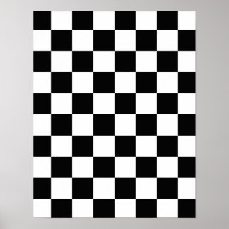 Póster Patrón de tablero de mandos de contraste negro/bla