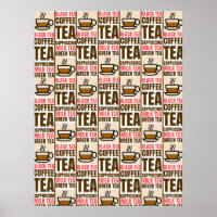 PATRÓN DE TÉ DE CAFÉ, postal