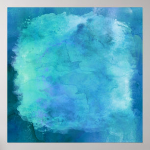 Póster Patrón de textura de color azul acuático Verde azu