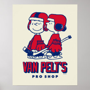 Póster Patrón de tienda Van Pelt's Hockey Club Pro