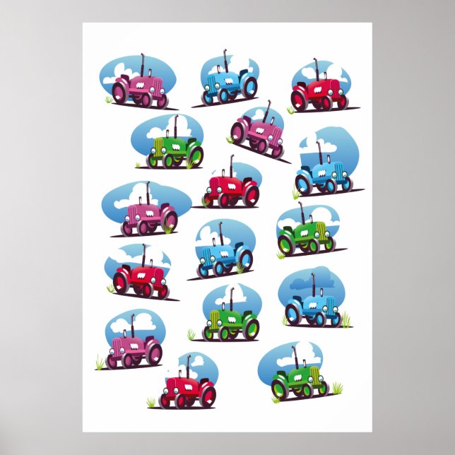Póster Patrón de tracción (Frente)