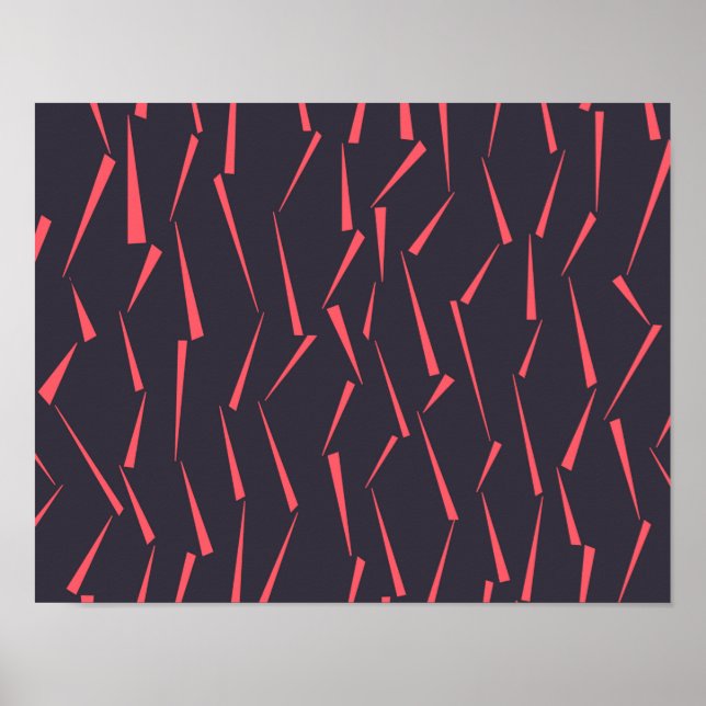 Póster Patrón de triángulo geométrico abstracto moderno (Frente)