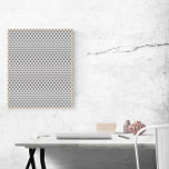 Póster Patrón de ventiladores de color negro Art Deco<br><div class="desc">¿Eres un fanático del arte deco? Este poster tiene un patrón inspirado en el arte deco de los fanáticos negros con un fondo blanco.</div>
