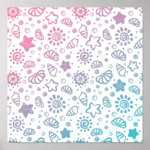 Póster Patrón de verano