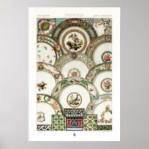 Póster Patrón del siglo XVIII por Albert Racinet