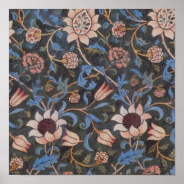 Póster Patrón Evenlode de William Morris: Vintage Malhumo
