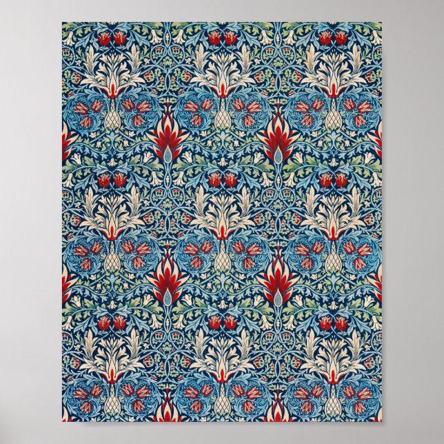 Póster Patrón famoso de William Morris en el Snakeshead (Frente)