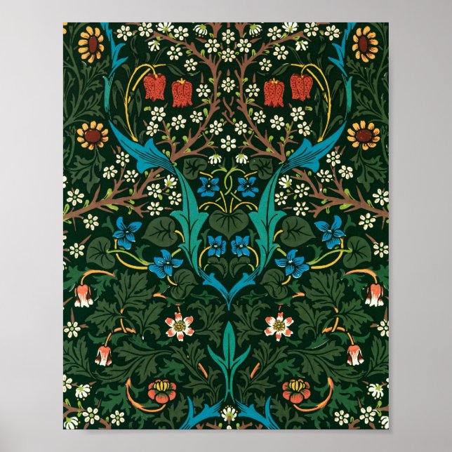 Póster Patrón famoso de William Morris Tulip (Frente)