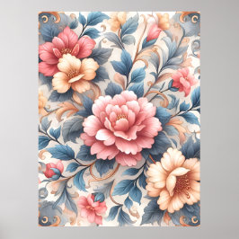 Póster Patrón floral