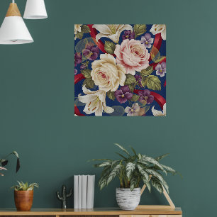Póster Patrón floral
