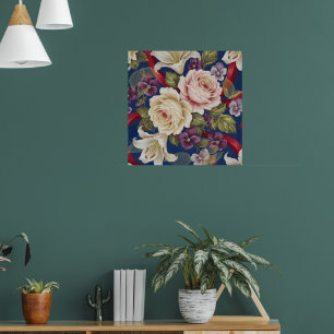 Póster Patrón floral