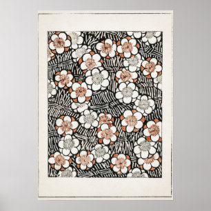 Póster Patrón floral de Shin Bijutsukai