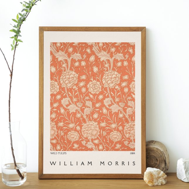 Póster Patrón floral de tulipanes salvajes William Morris (Subido por el creador)
